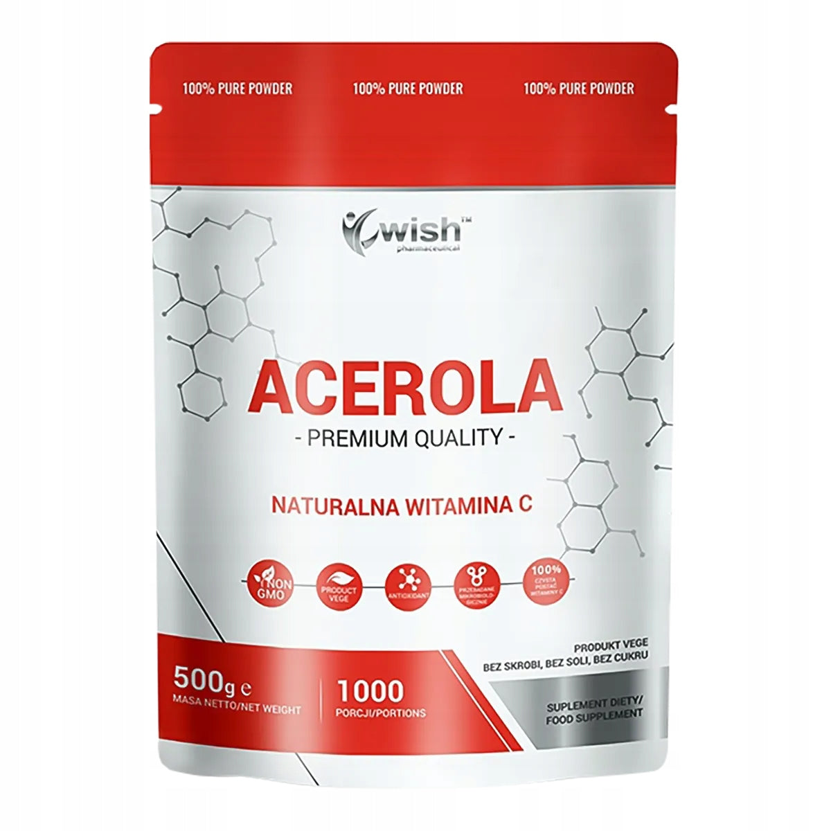 Wish Pharmaceutical Acerola Natural 500g powder