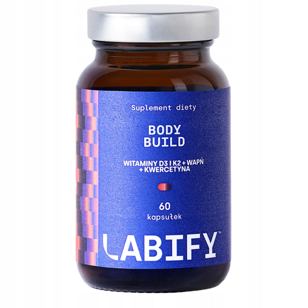 Wit. D3 + K2 MK7 Labify Body Build bone regeneration immunity 60 kaps Packaging status original