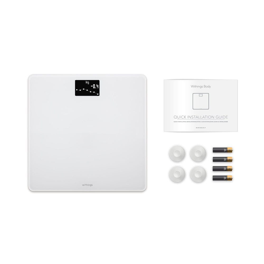 Withings Body Composition Analysis Scale White Digital BMI Wi-Fi Health Mate Brand Withings