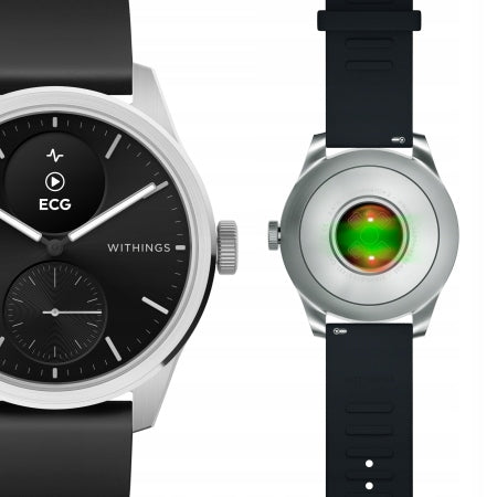 Withings Scanwatch 2, ECG watch, pulse, temperature measurement, 42mm, black Packaging status original