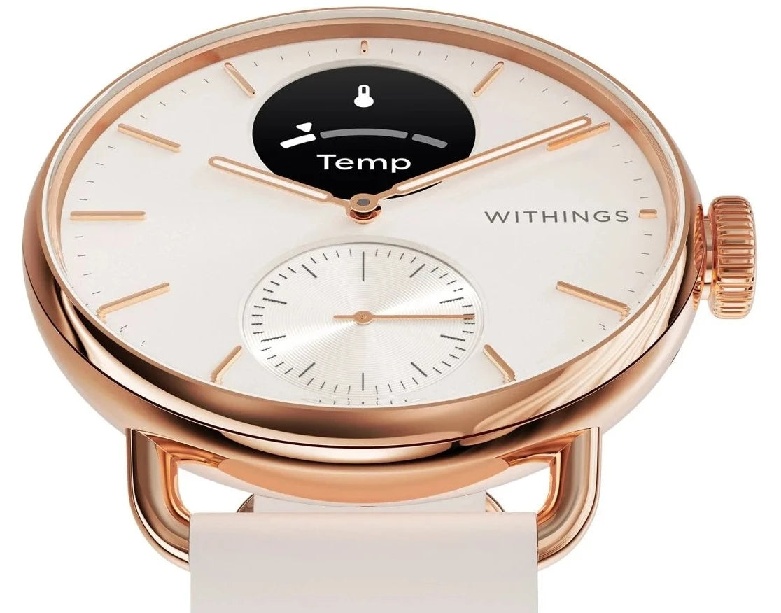 Withings Scanwatch 2 watch smartwatch pulse ECG temperature 38mm steel BT