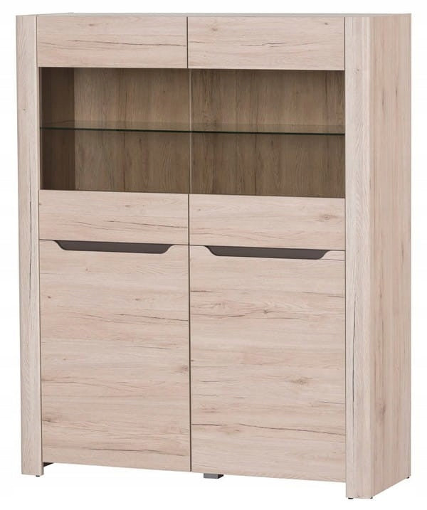 Vitrine Desjo 03, braun 