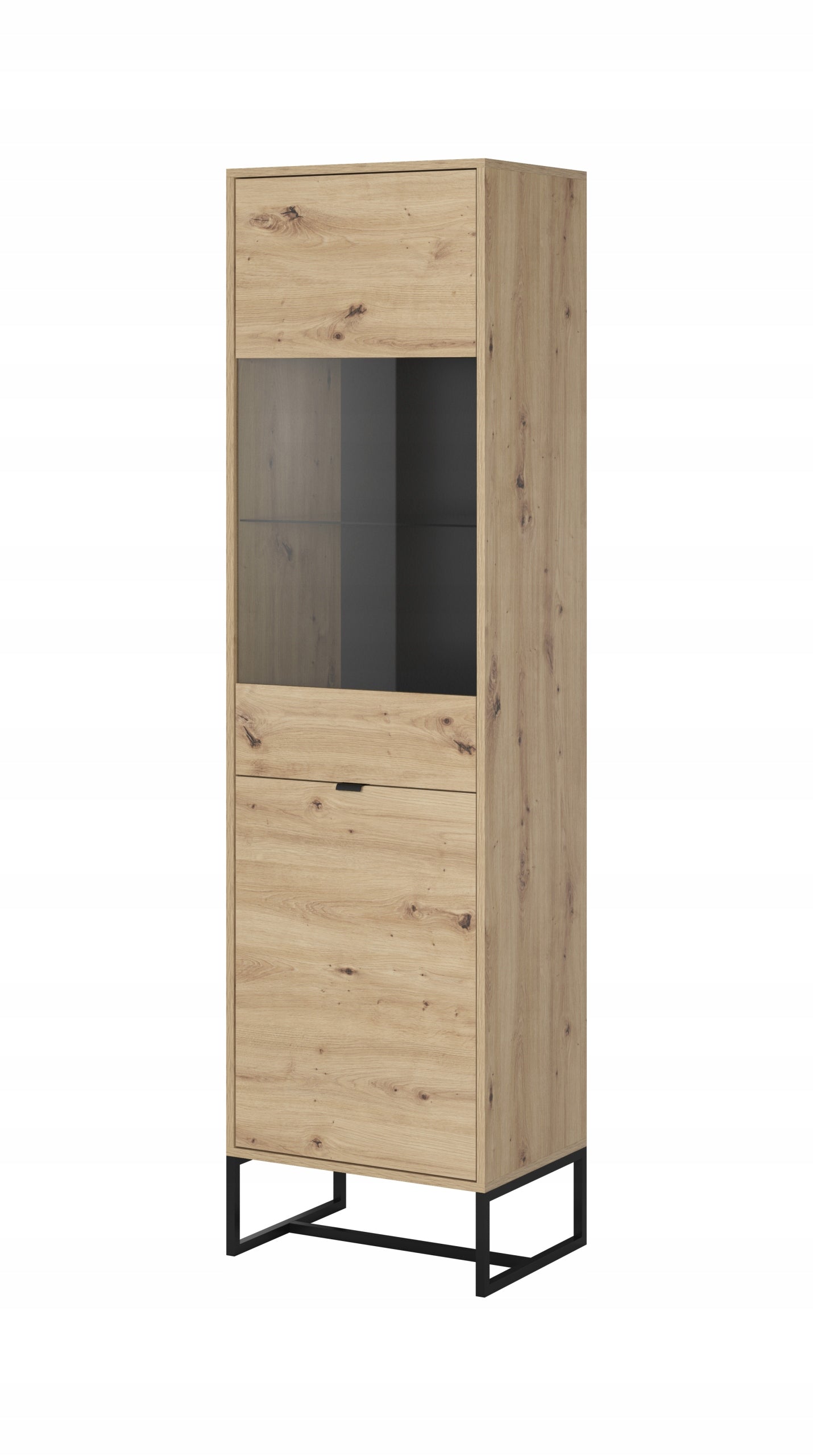 Vitrine AKL Furniture Amber AWT53, braun 