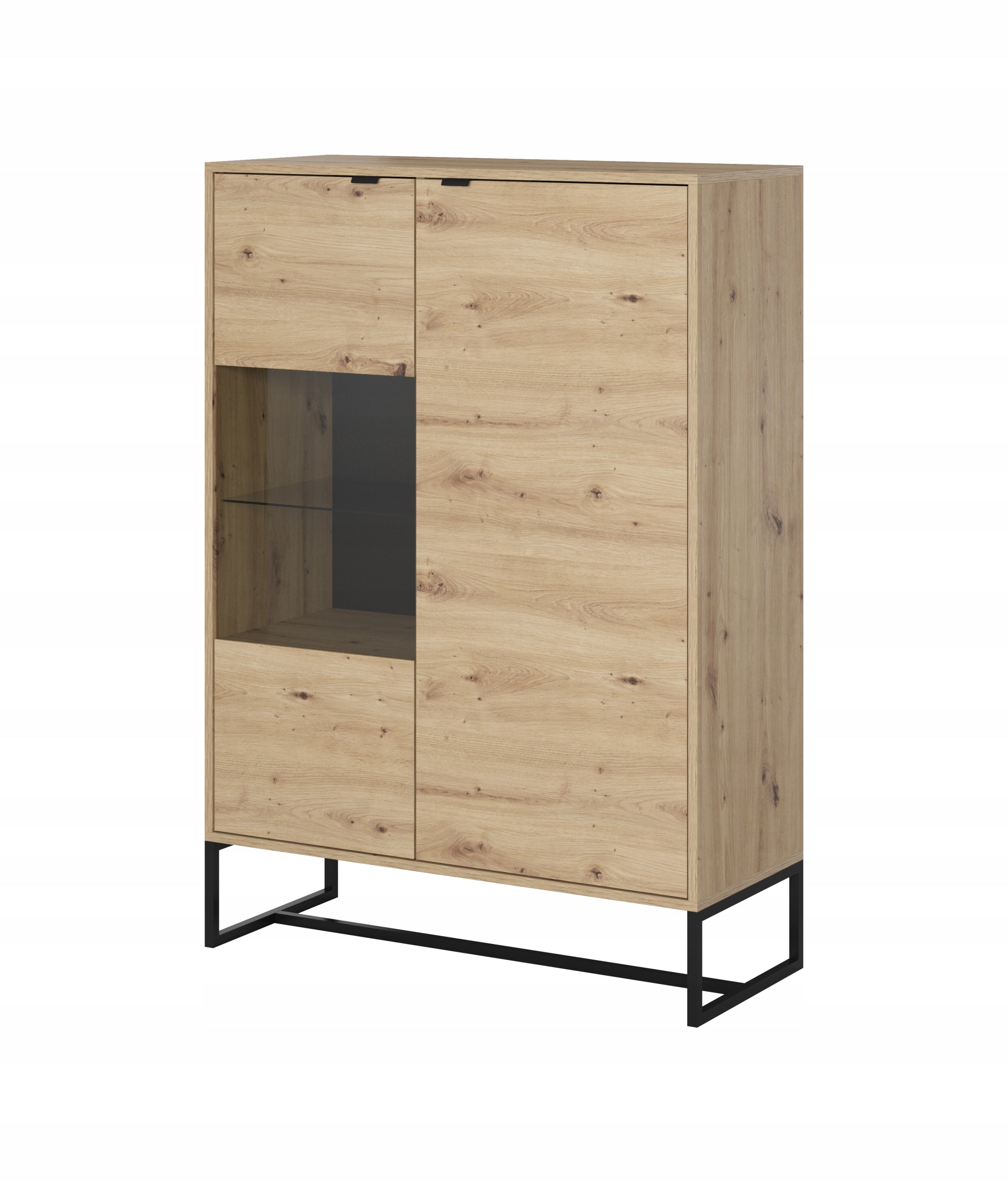 Vitrine AKL Furniture Amber AWT93, braun 