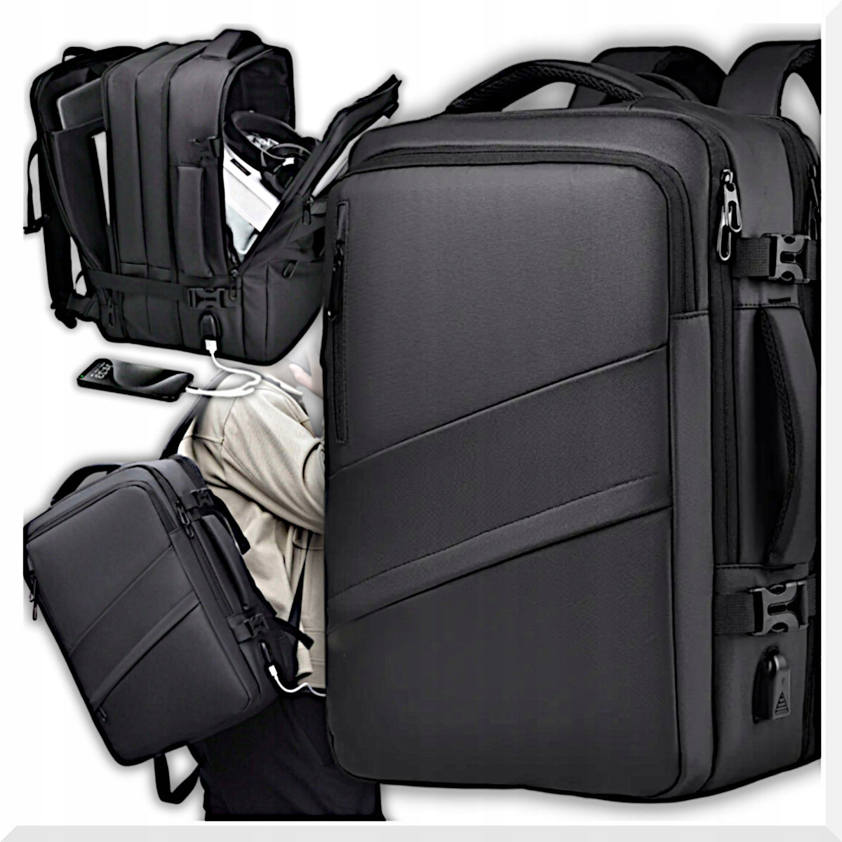 Wizzair Ryanair Aircraft Travel Backpack Hand Luggage Cabin BUSINESS