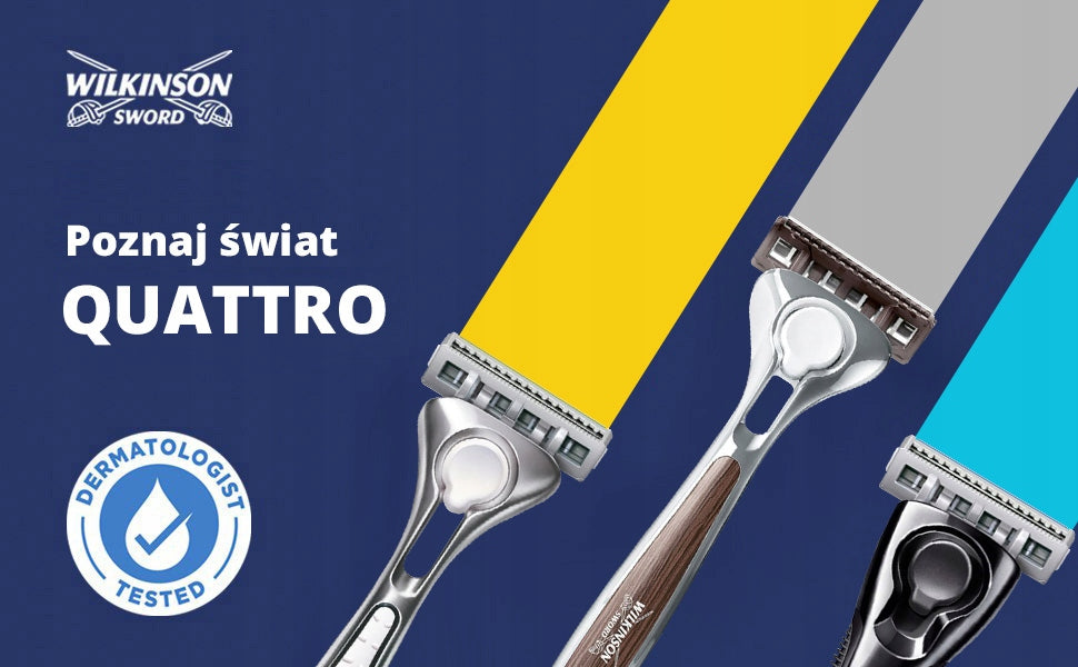 Scherköpfe Wilkinson Sword Quattro für Männer, 8 Stk. 