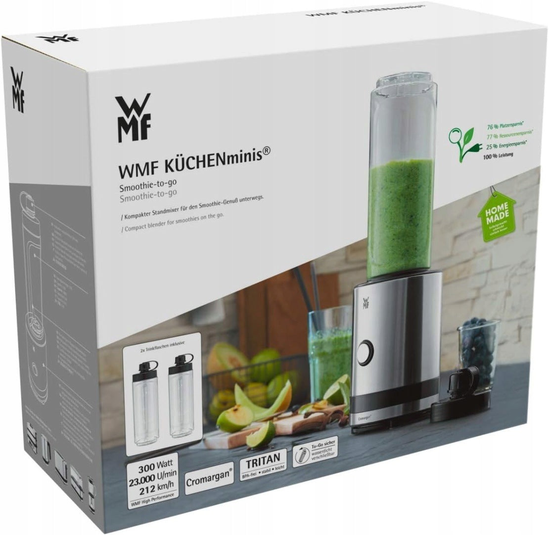 Wmf Küchenminis Smoothie-to-go mixer 300W stainless steel 0,6l - 2 bottles Packaging status original