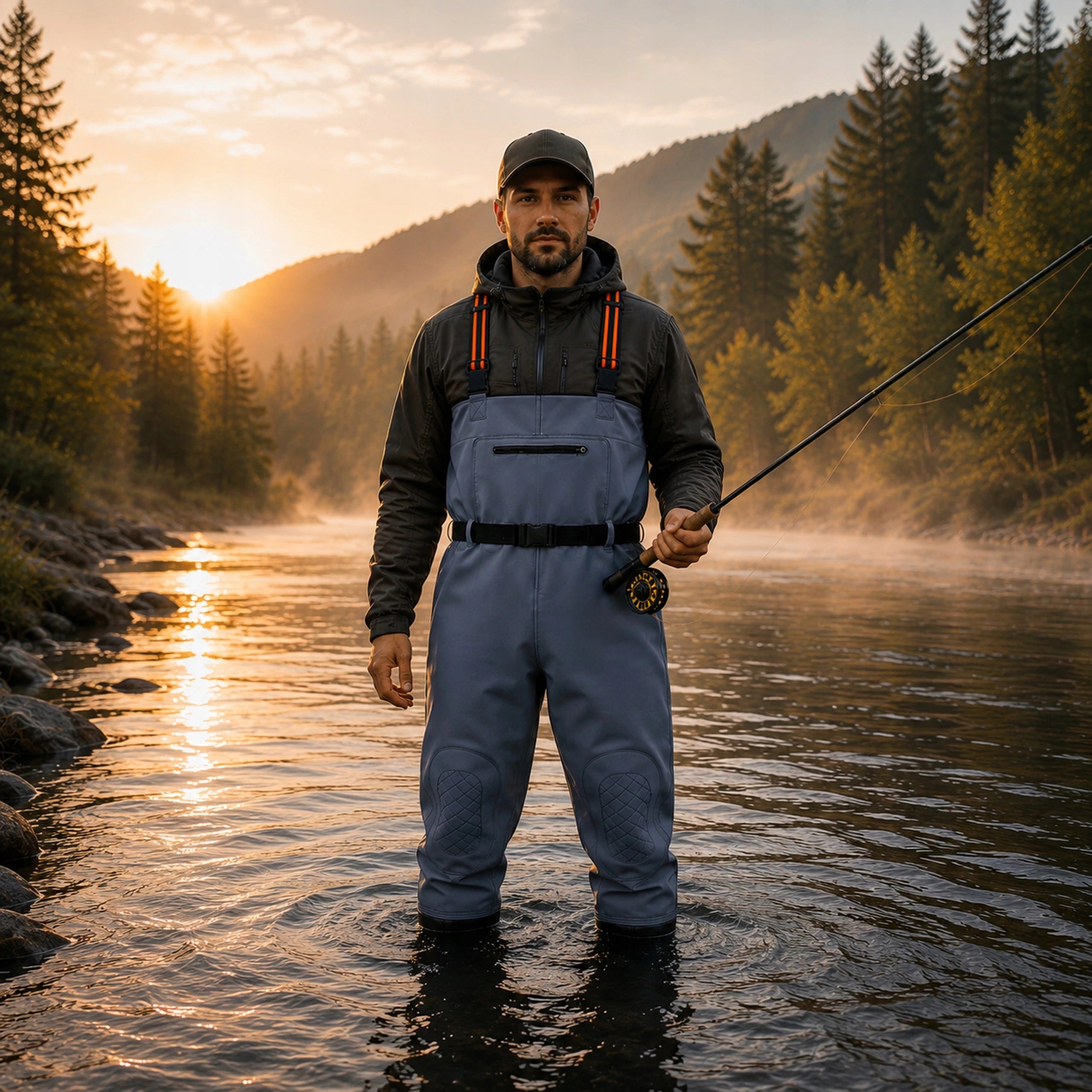 Wodery Bottoms Fishing Pants Rubber Fishing Working Protective 45 Dominant material rubber