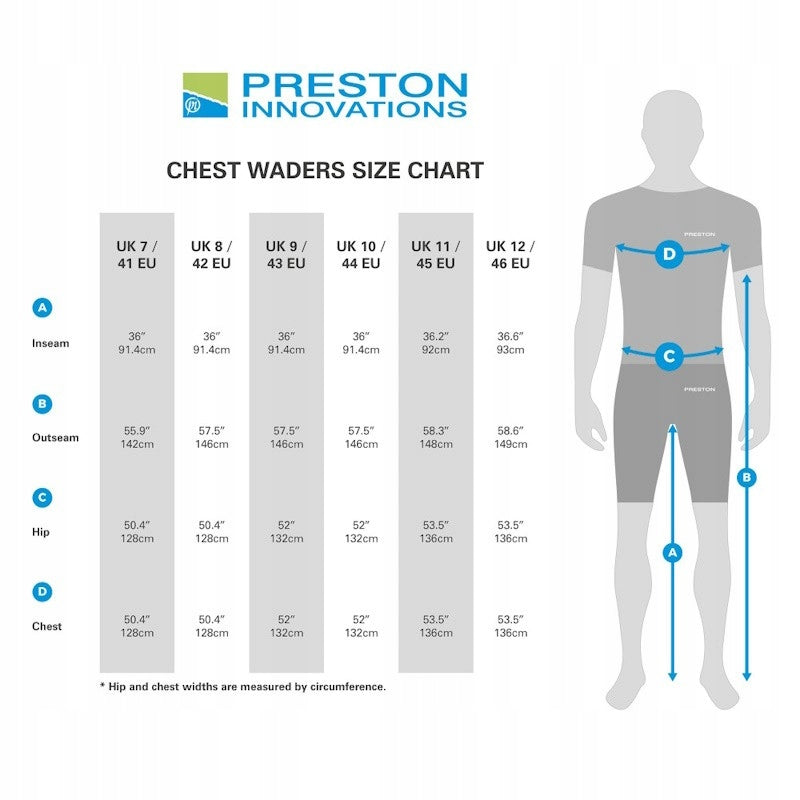 Wodery Fishing Bottoms Preston Heavy Duty Chest Waders Size EU 41 Brand Preston Innovations