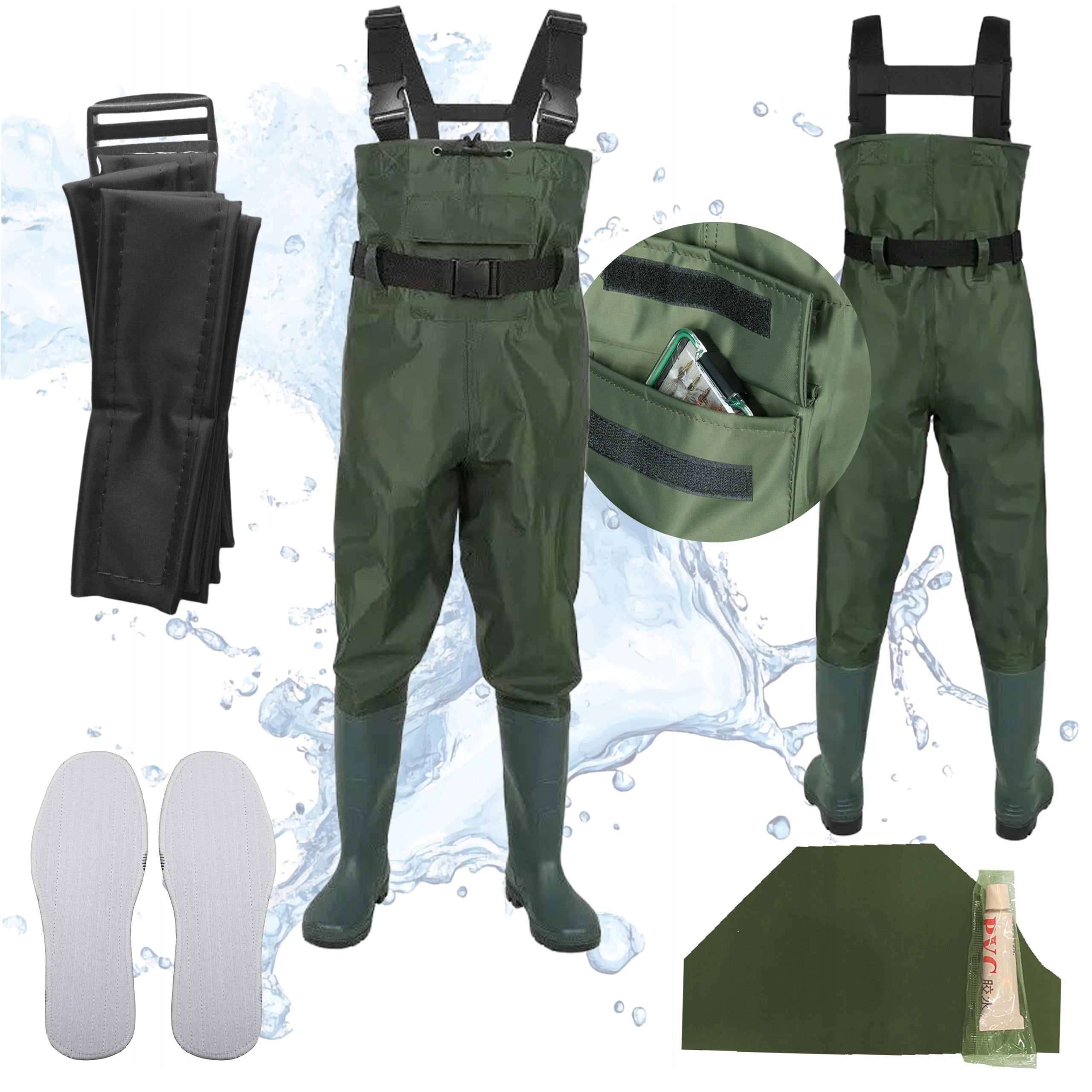 Wodery Fishing Bottoms Reinforced PROFFESIONAL + Inserts - 43