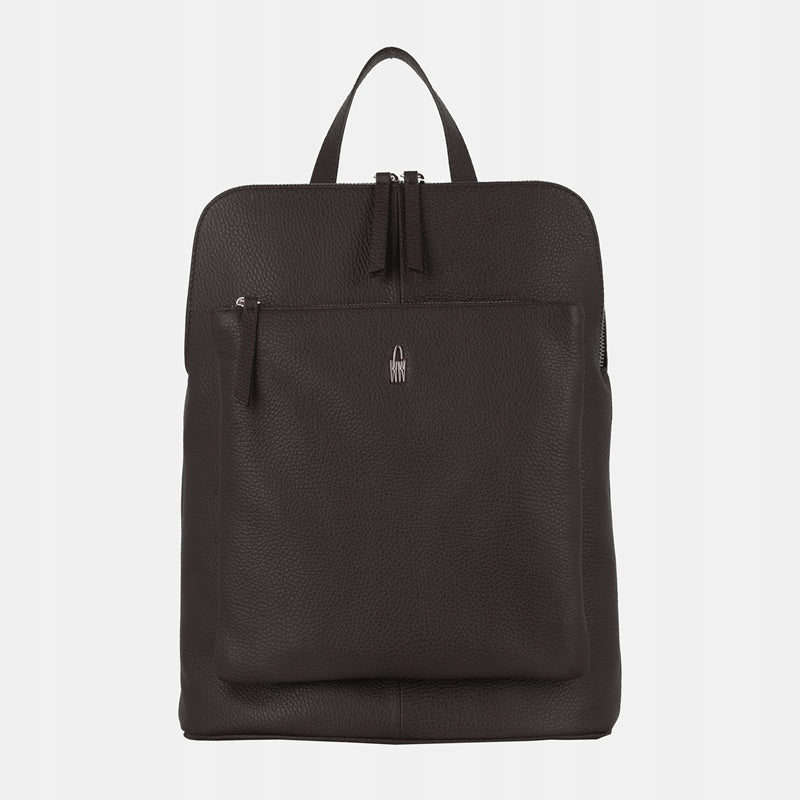 Wojewodzic VINCI stylish brown leather backpack for work and university Brand Wojewodzic