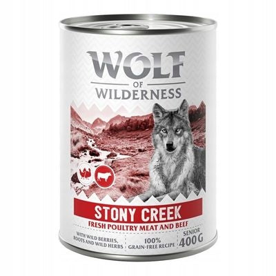 Wolf of Wilderness Poultry beef can wet dog food 400g PROMOTION