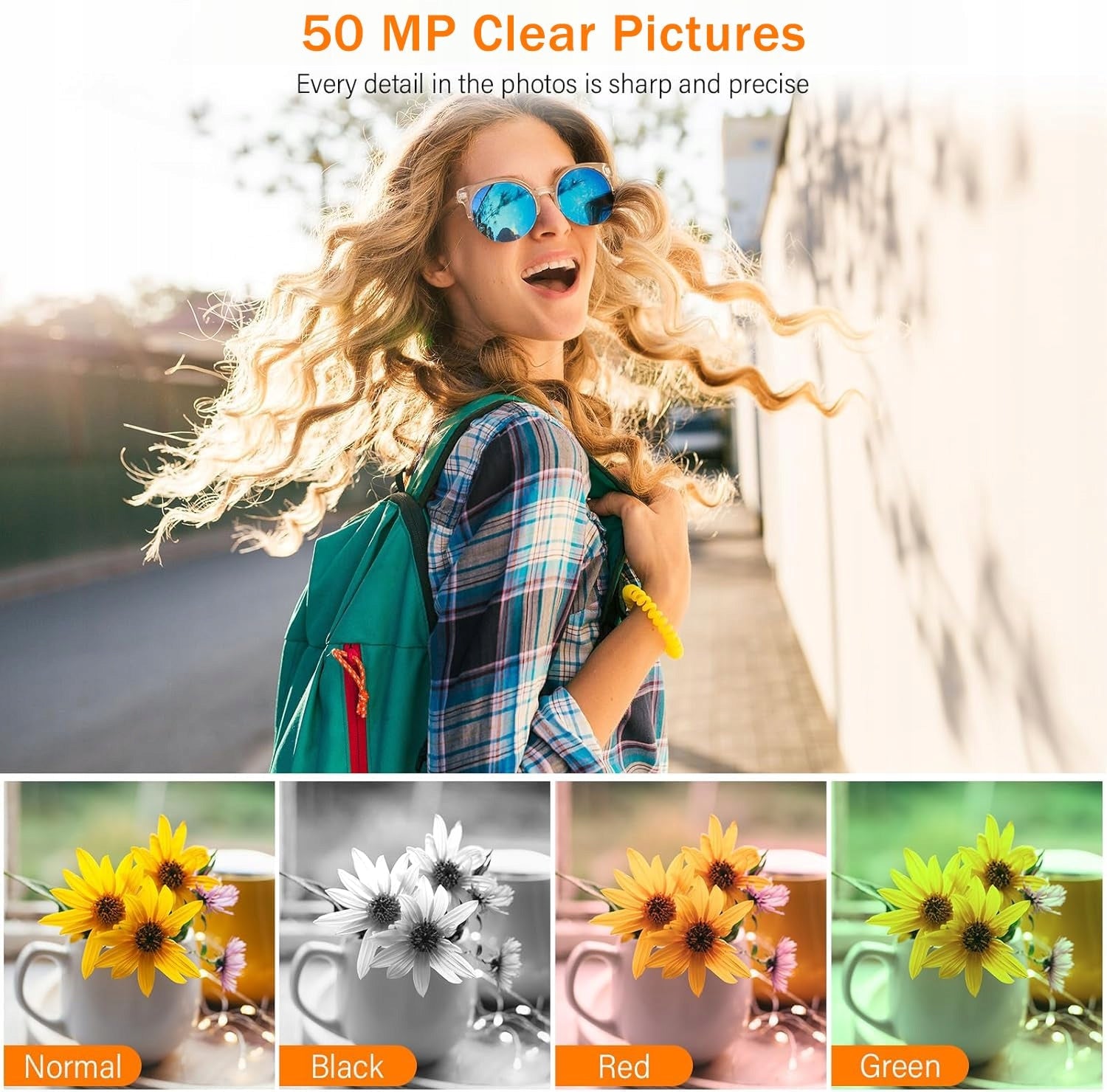 Wolfang WDC01 digital camera 2.7K 50MP 16x zoom for kids and Brand no brand
