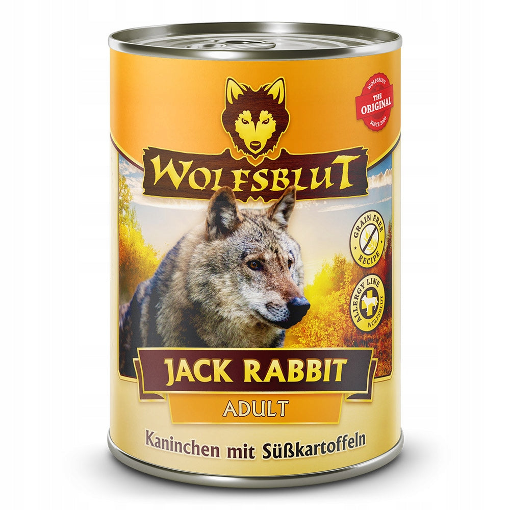 Wolfsblut Dog Jack Rabbit - rabbit, hare and sweet potatoes can 395g Packaging status original