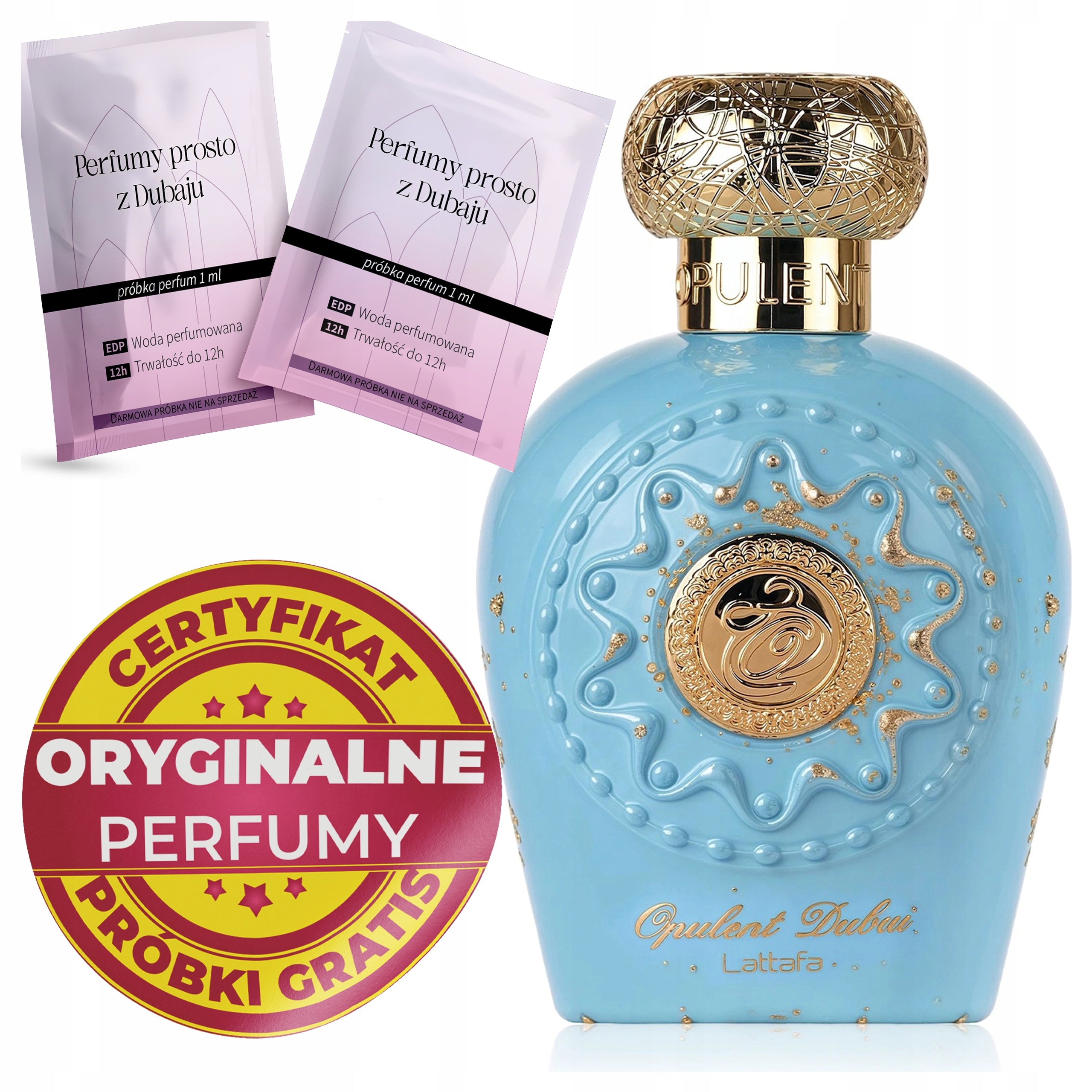 Women's Arab Perfume LATTAFA OPULENT DUBAI Original + Sample Certificate