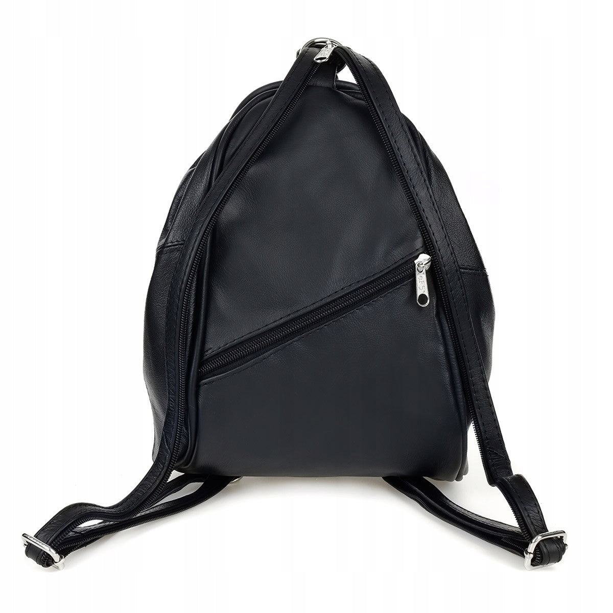 Women's Backpack 2in1 Beltimore 019 Leather Black Elegant One Shoulder Manufacturer code 019