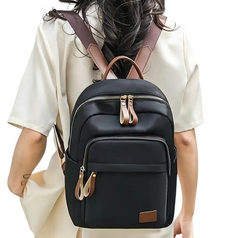 Women's Backpack Black Brown Backpack for Urban Work Trip Packaging status original