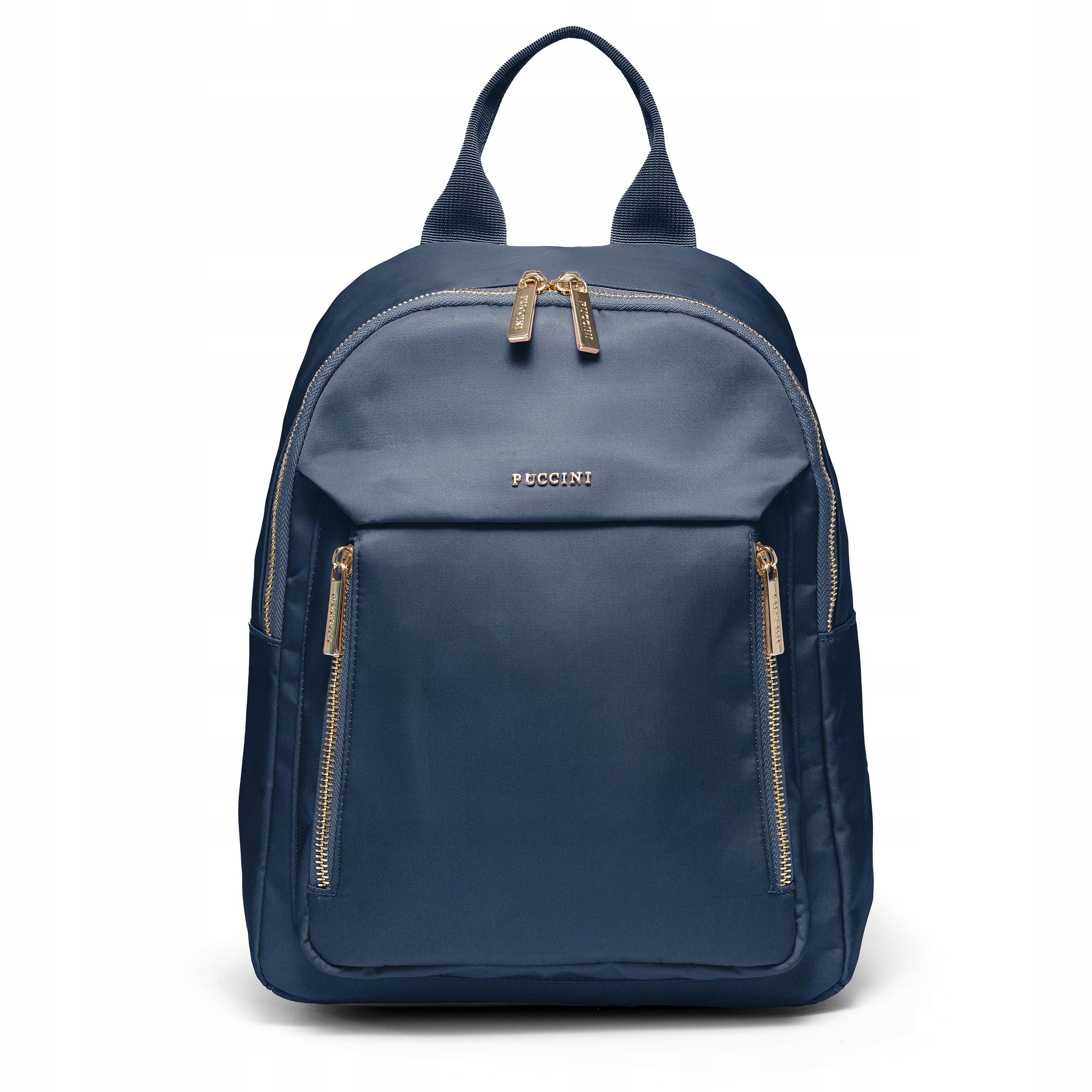 Women's Backpack City School Work Office Navy Blue PUCCINI PM9033-7A Brand PUCCINI