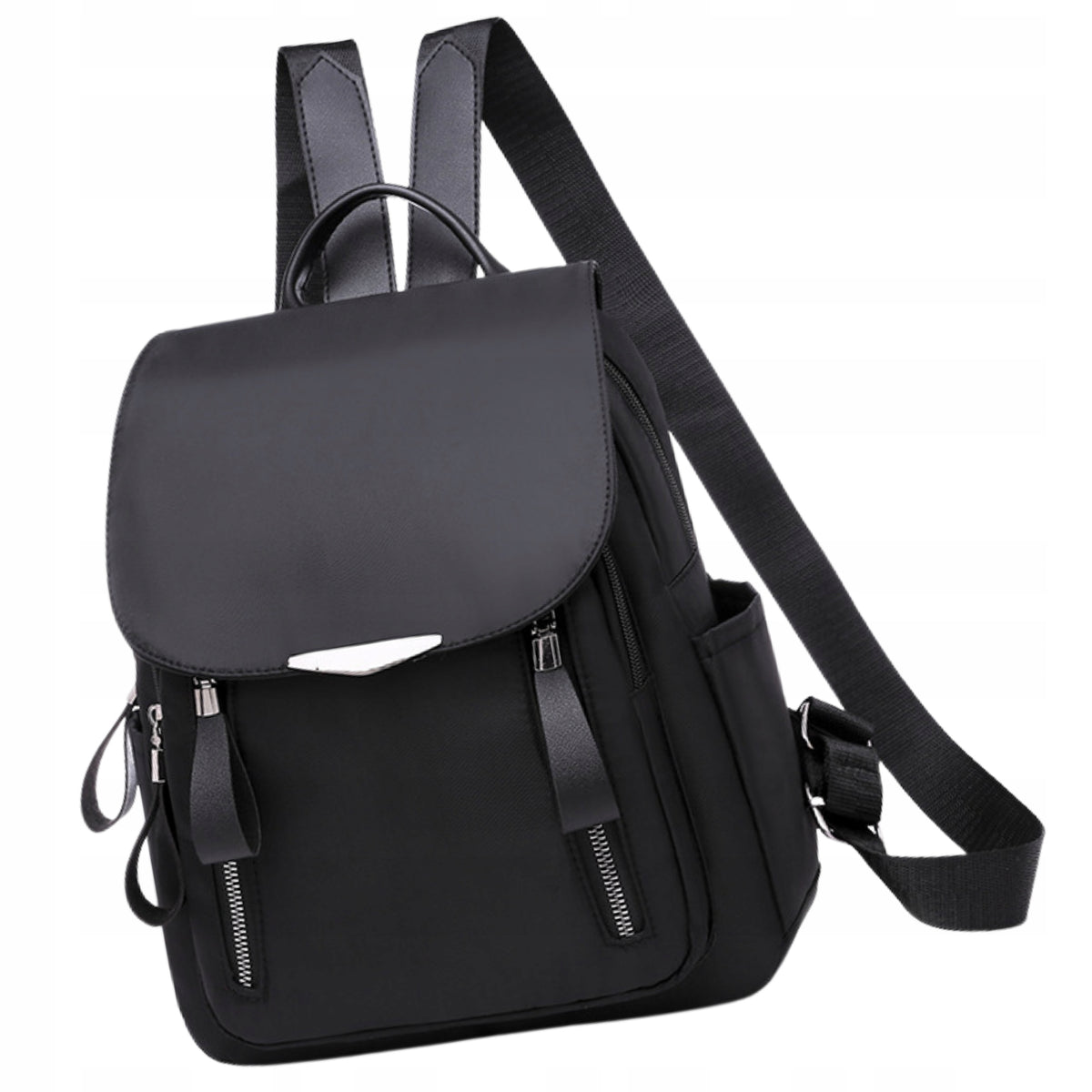 Women's Backpack Elegant Waterproof roomy black city carry-on