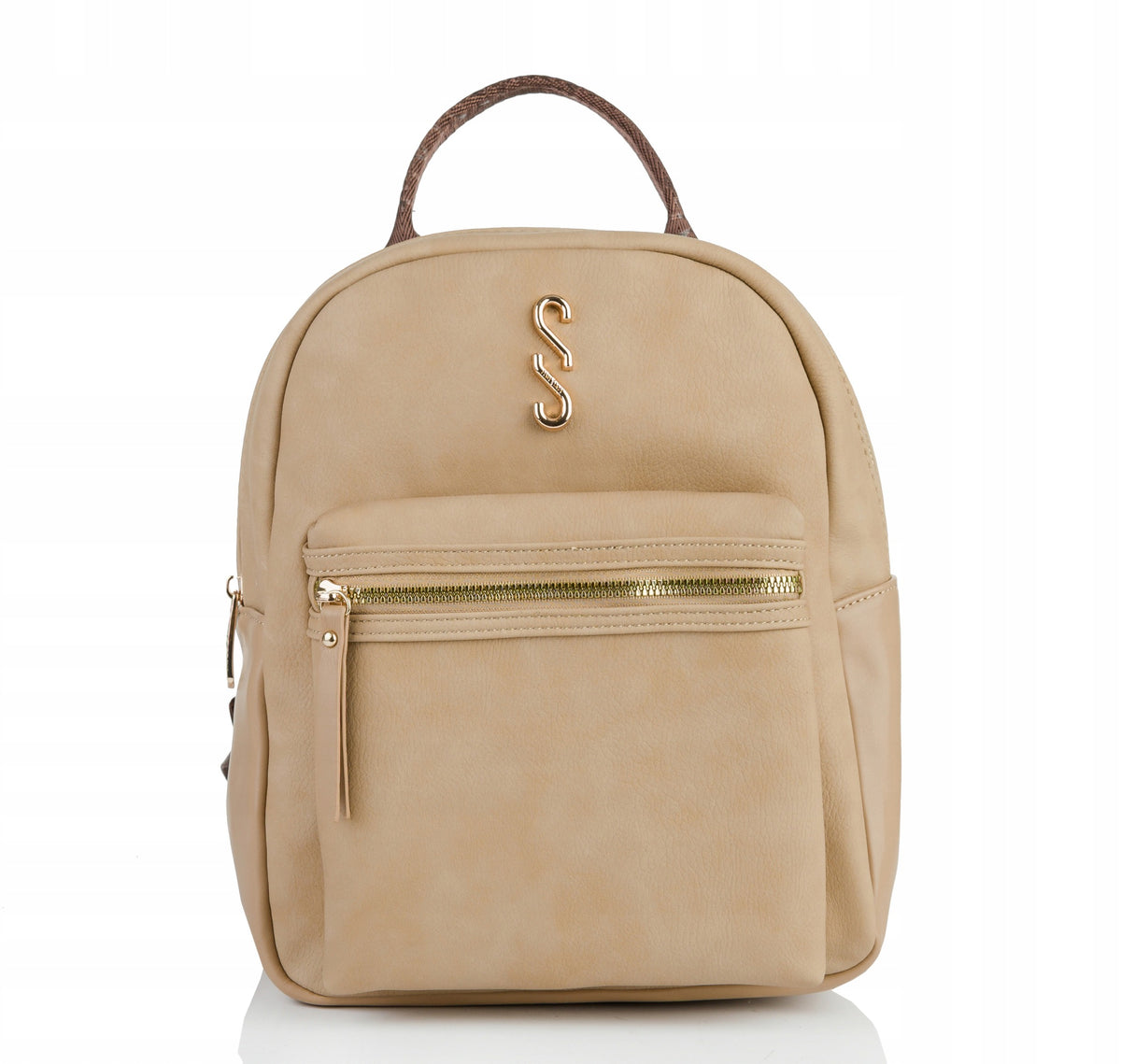 Women's Backpack Femestage Urban Logo Practical Stylish Urban Beige Packaging status original