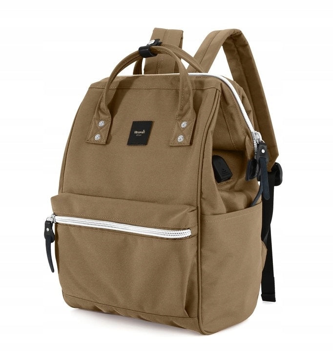 Women's Backpack Himawari 1881-23 A4 Laptop 13,3 USB Waterproof Brown Brand Himawari