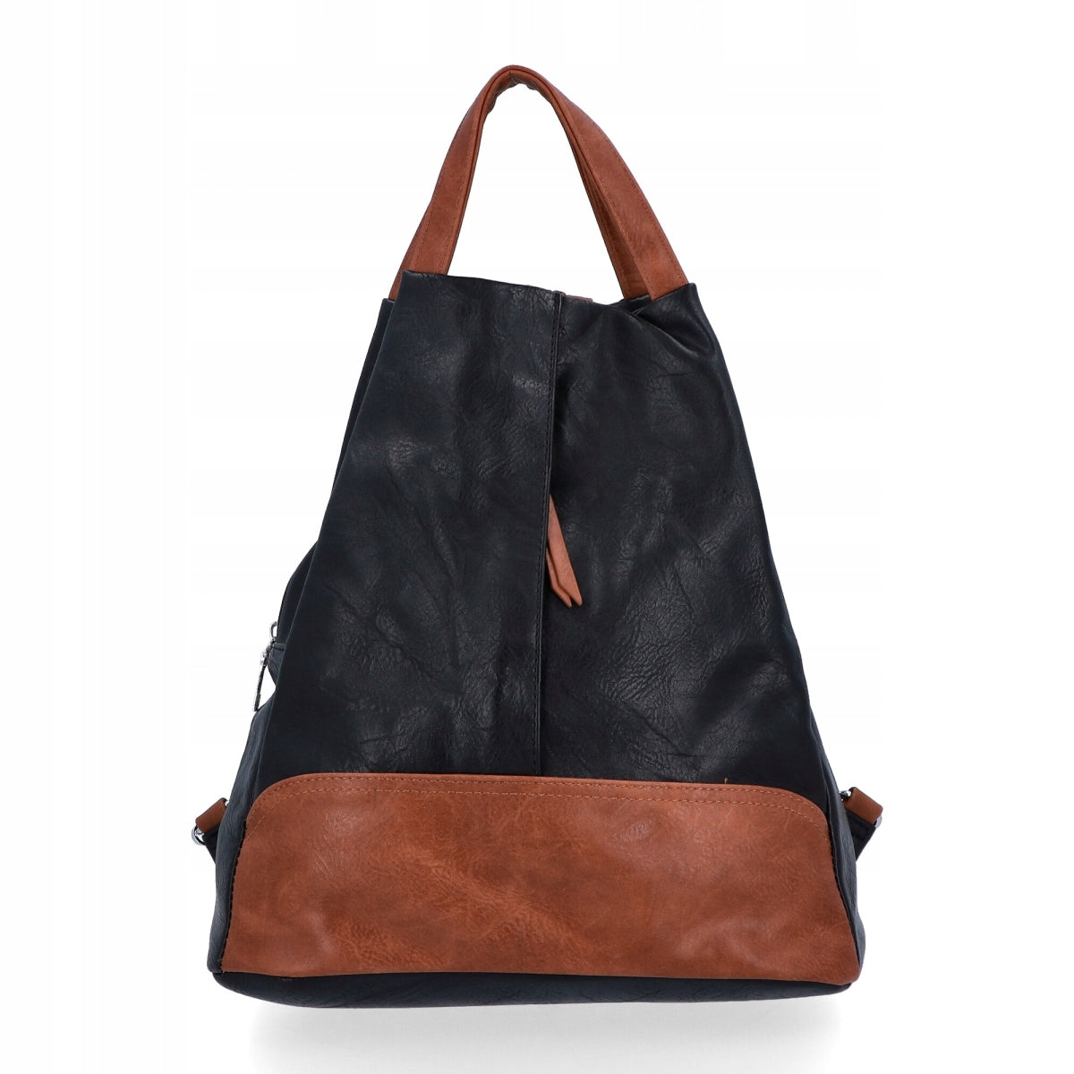 Women's Backpack Leather Urban Black/Brown Herisson HR1452B586 Brand HERISSON