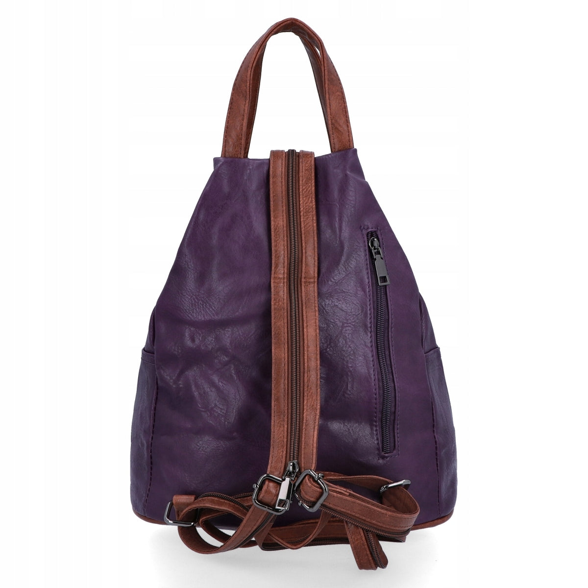 Women's Backpack Leather Urban Elegant Dark Purple Herisson 1402B321 EAN (GTIN) 5904865636846
