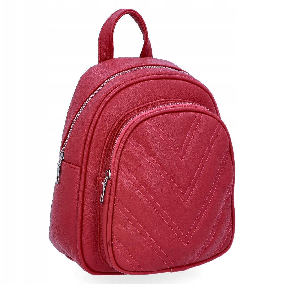 Women's Backpack Leather Urban Fashionable Fuchsia Herisson 1202H523