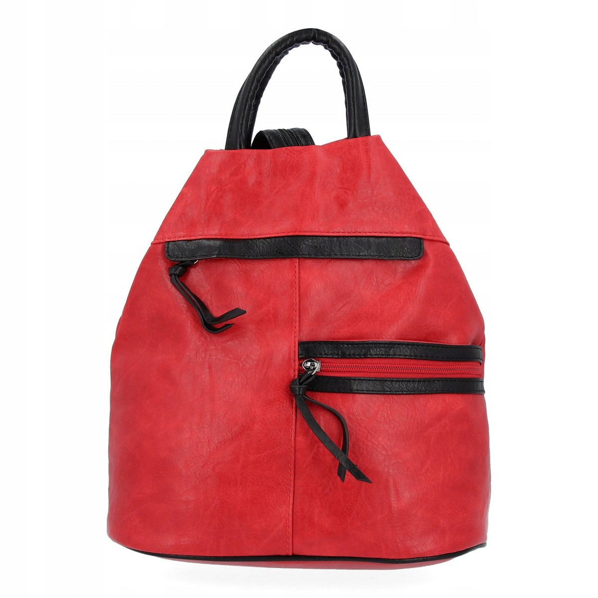 Women's Backpack Leather Urban Universal Backpack Red Hernan HB0195