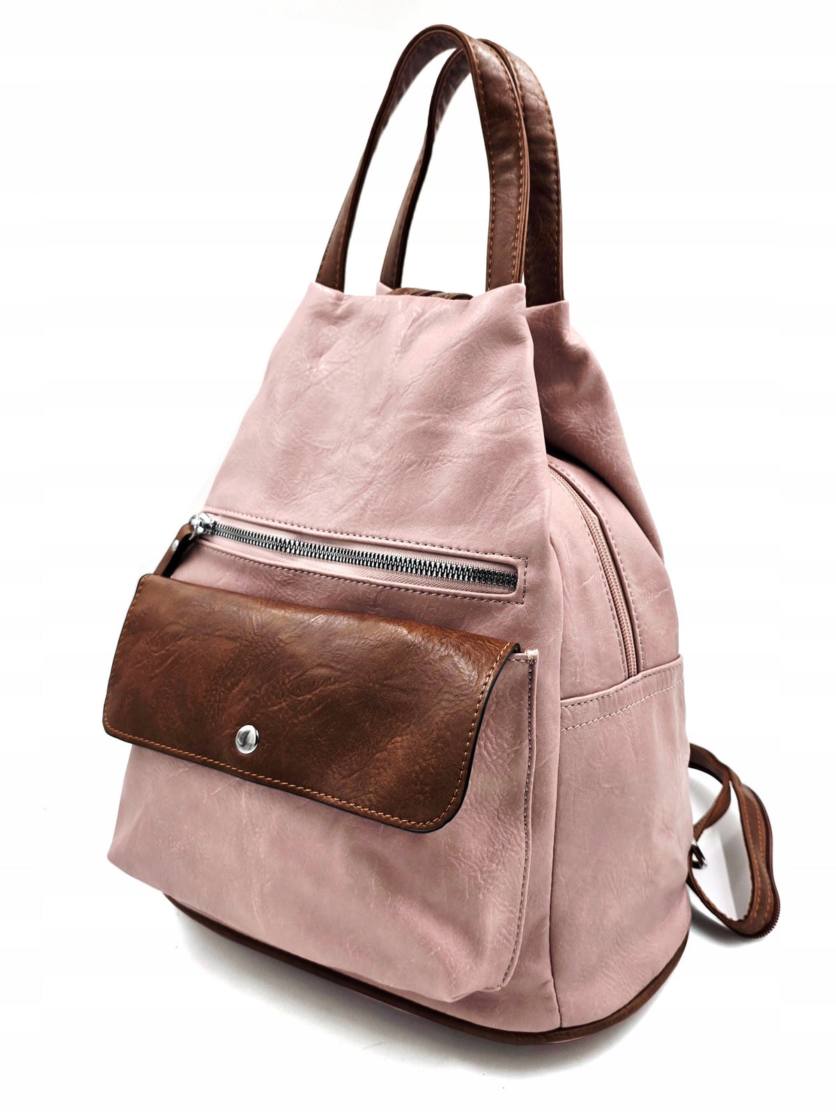 Women's Backpack Marco Contti Leather Powder Pink Backpack Bag Packaging status original