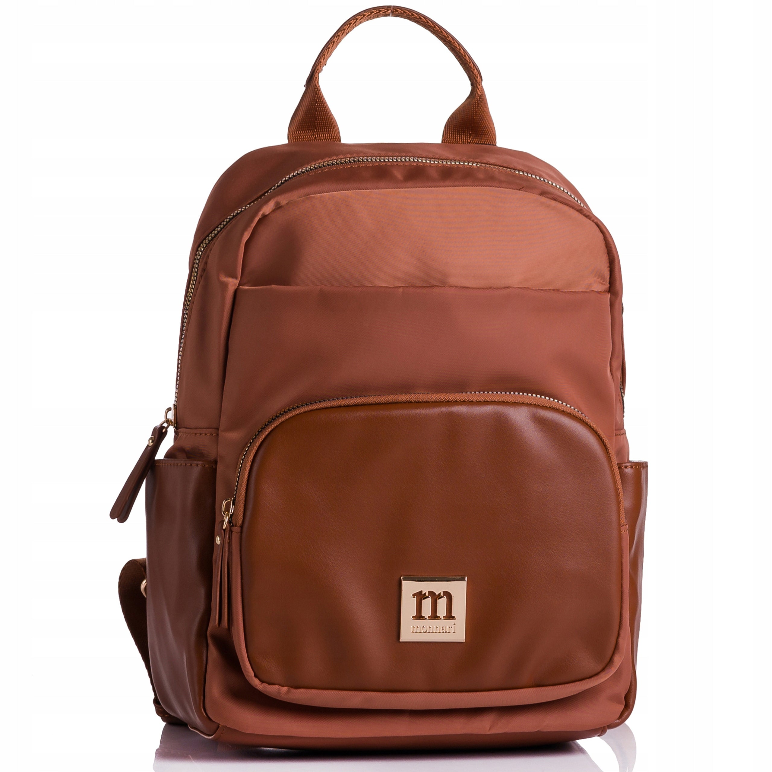 Women's Backpack Monnari Urban Black Logo Practical Stylish Urban Brown Packaging status original