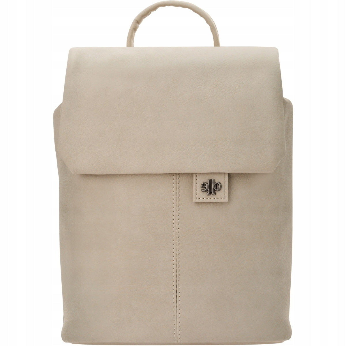 Women's Backpack Urban Backpack Small Fashionable Eco Leather Beige