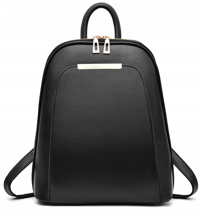 Women's Backpack Work School Backpack Elegant Eco Leather Black Gift