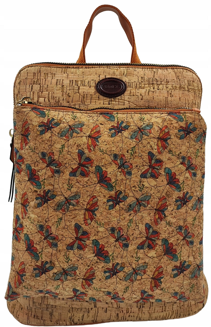 Women's Backpack with Cork and Eco-Leather 2in1 | Stylish, Lightweight and Functional Brand Marco Contti