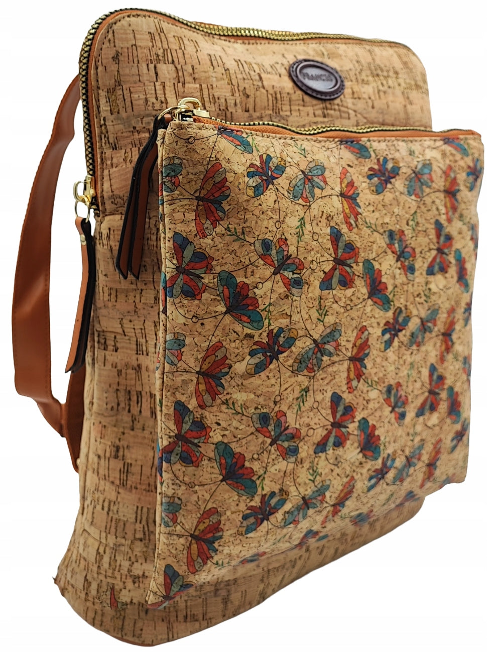 Women's Backpack with Cork and Eco-Leather 2in1 | Stylish, Lightweight and Functional EAN (GTIN) 5903829202622