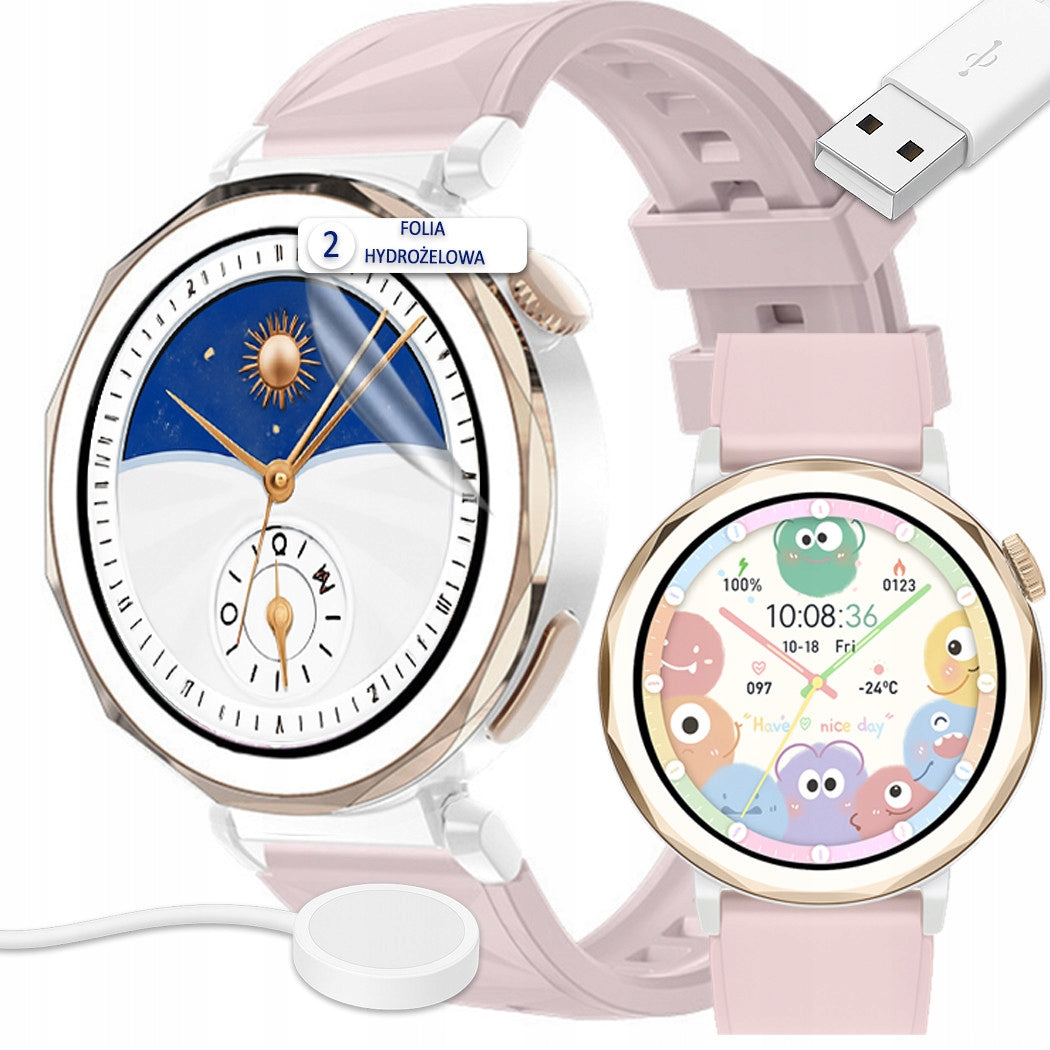 Women's Bluetooth Smartwatch with Calls and SMS Sugar Pressure Heart Rate Measurement