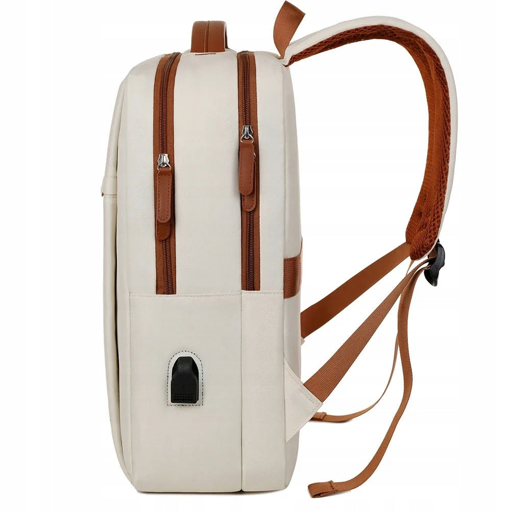 Women's Business Backpack Laptop Tablet Elegant Spacious Formal Black Brand Permani