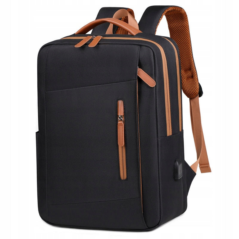 Women's Business Backpack Laptop Tablet Elegant Spacious Formal Black