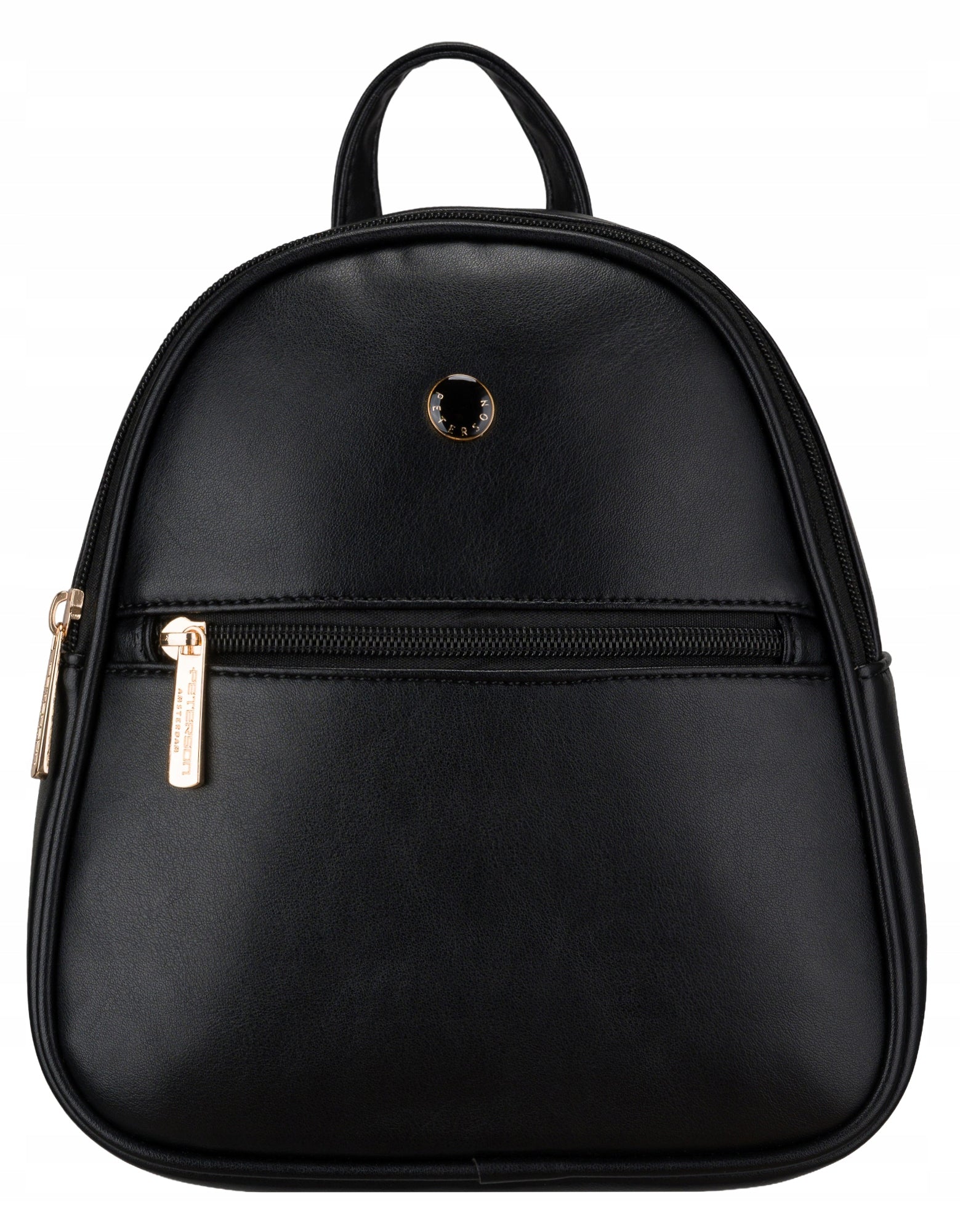 Women's City Backpack Small Stylish Faux Leather Peterson in Eco Leather Brand Peterson