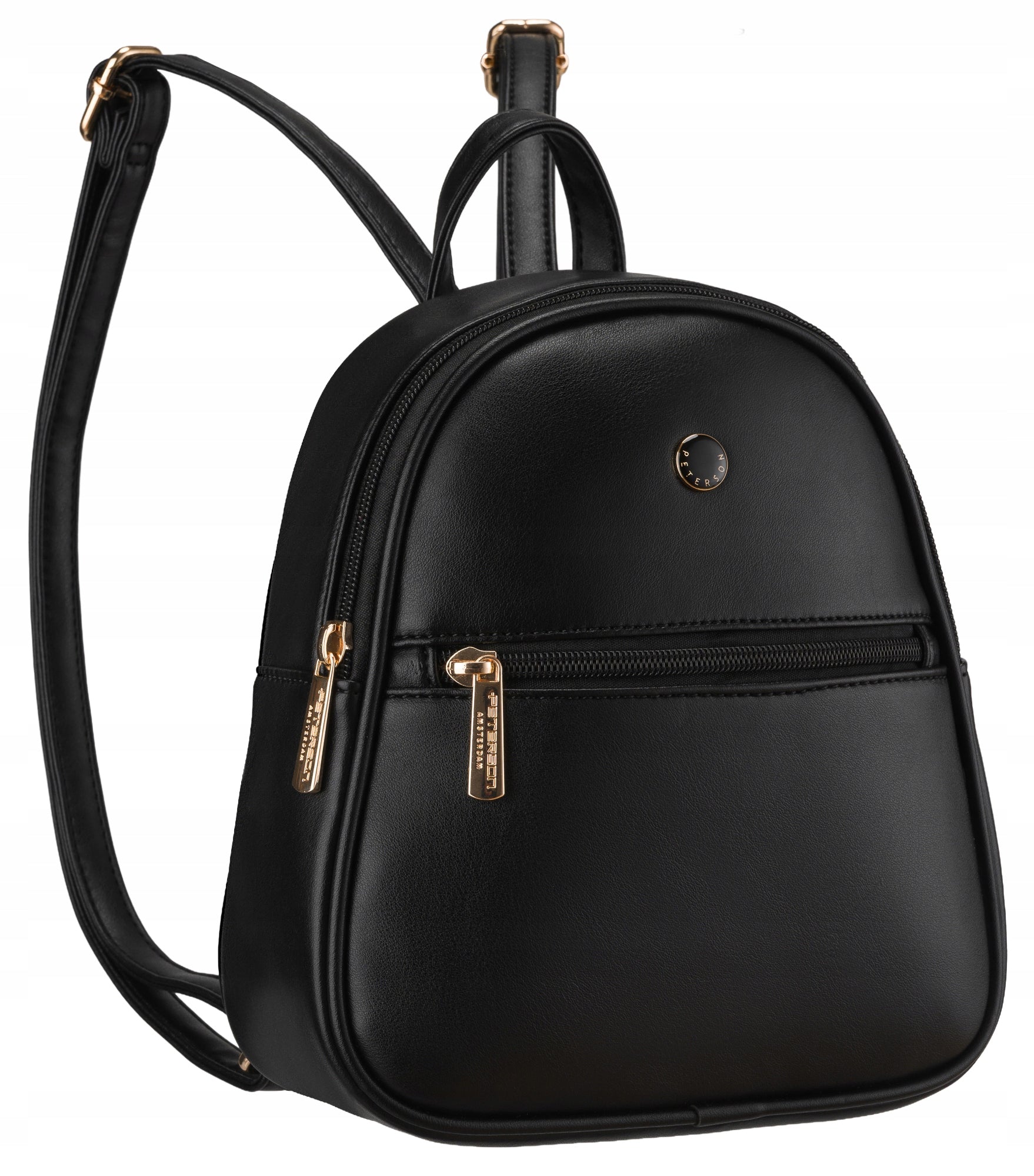 Women's City Backpack Small Stylish Faux Leather Peterson in Eco Leather