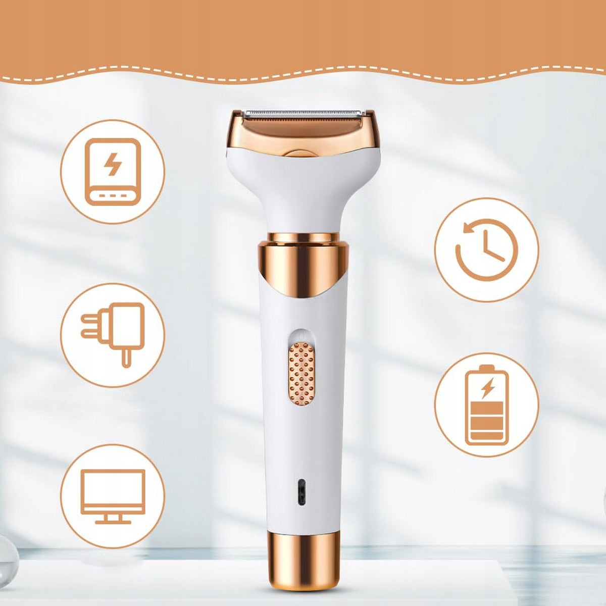 Women's Epilator Shaver for Women for Bikini Legs Pach Waterproof USB 4in1 Brand no brand