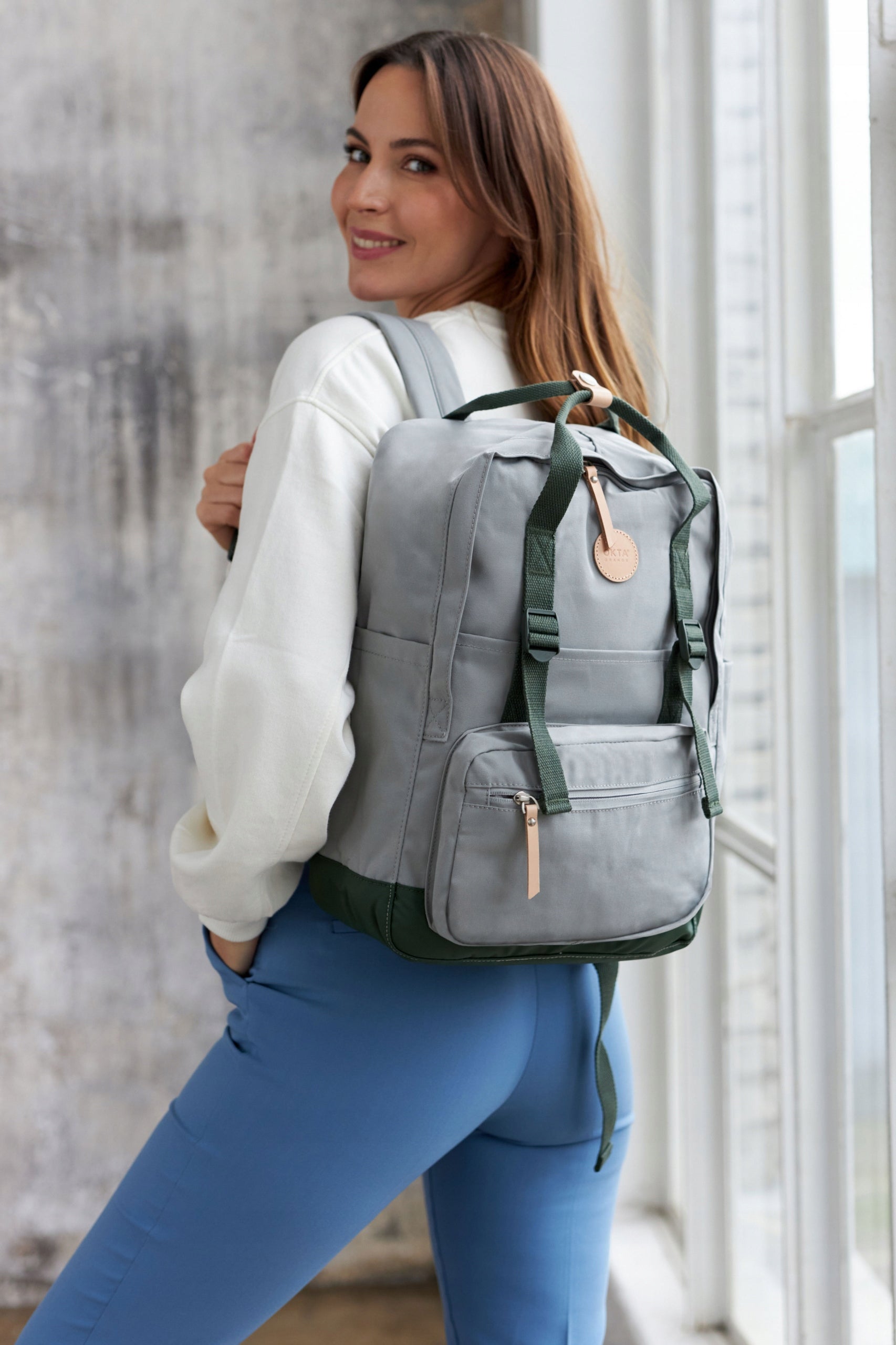 Women's Himawari backpack large roomy urban fashionable with laptop compartment Packaging status original