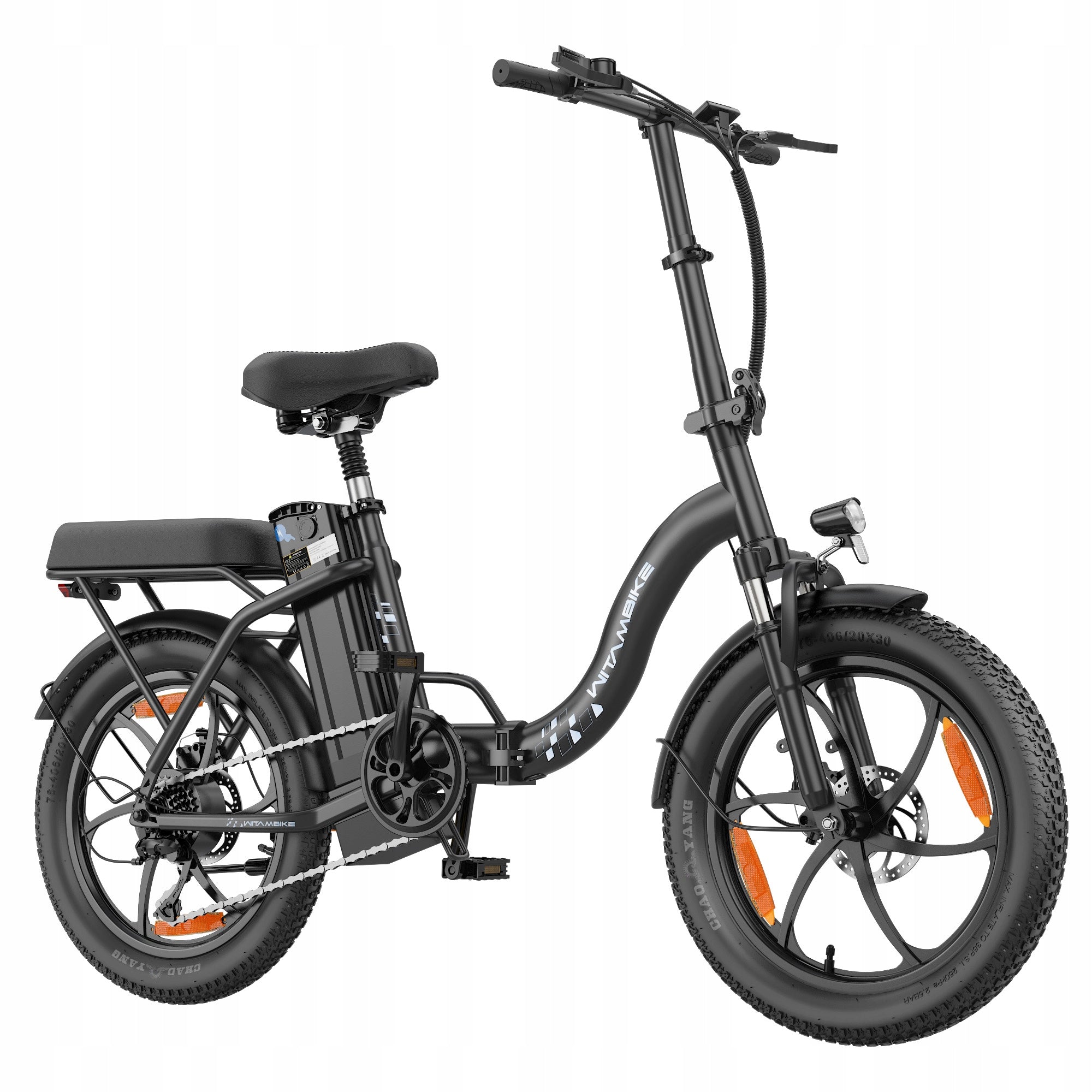 Women's/Men's WITAMBIKE 250W 16AH 100km Shimano Black PL Foldability partially assembled, calibrated