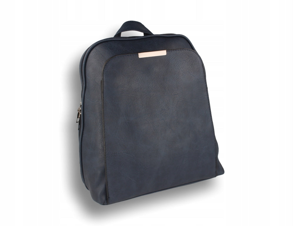Women's Navy Blue Backpack with Pocket Brand no brand
