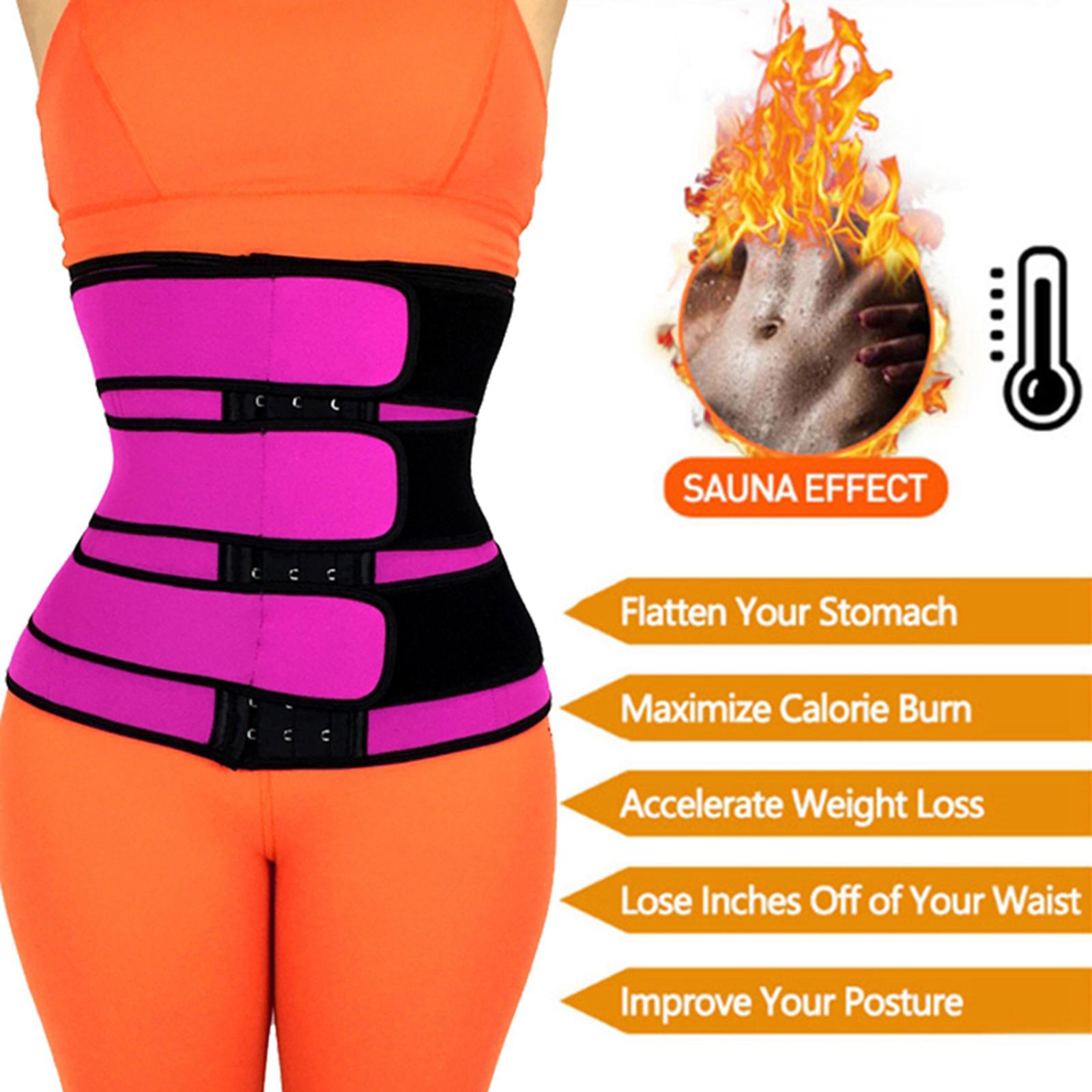 Women s Neoprene Waist Belt Corset Rose Red XXXL Kind slimming belt