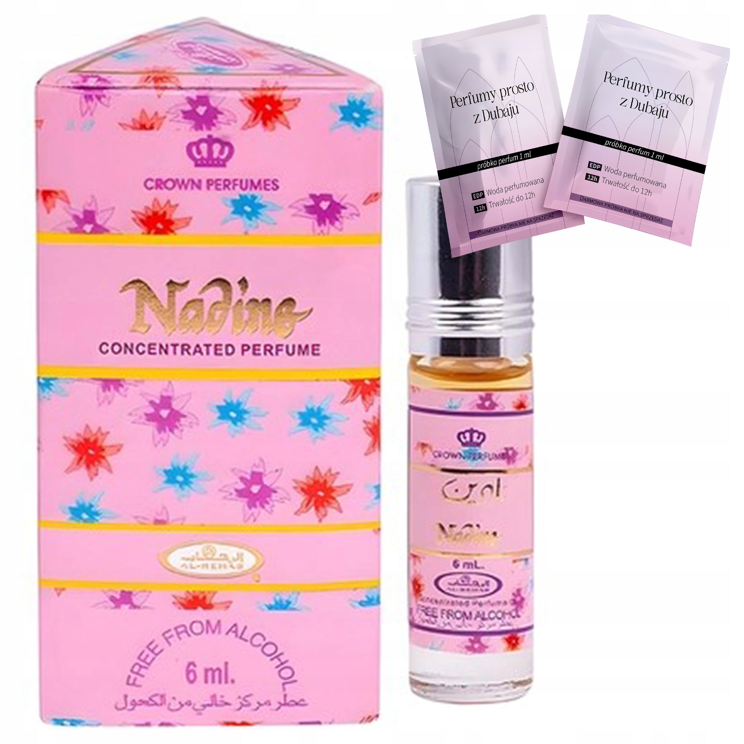 Women's Perfume Al-Rehab Nadine Juicy Fruity Floral + 2 Samples Freebie