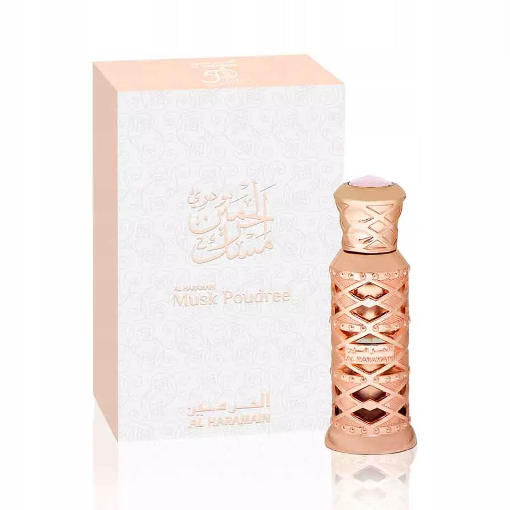 Women's Perfume Arabic Al Haramaian Musk Poudree In Oil Durable Packaging status original