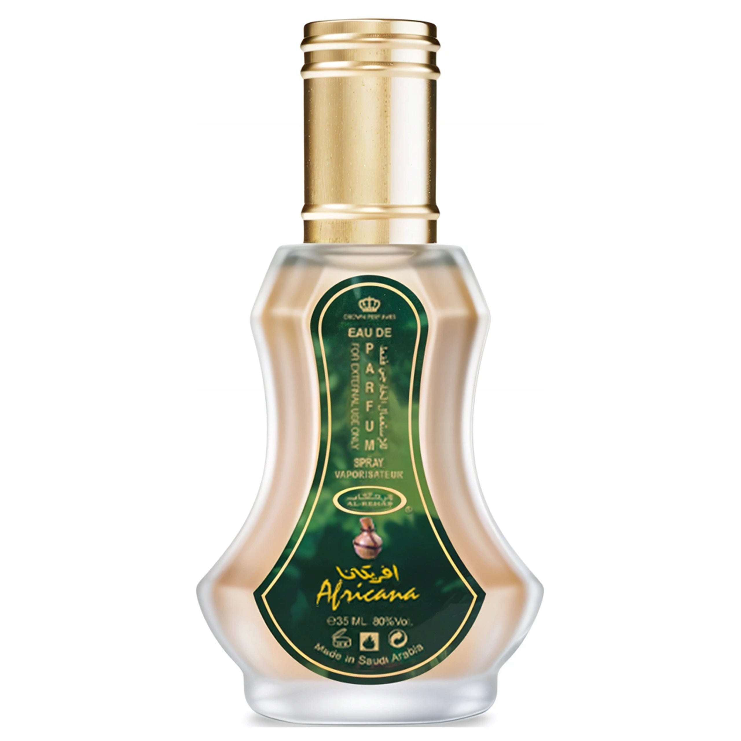 Women's Perfume Arabic Al-Rehab Africana 35ml Musk Spicy + Samples Brand Al-Rehab