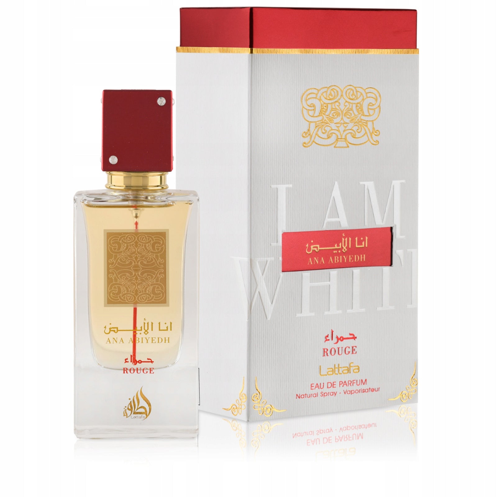 Women's Perfume Arabic Ana Abiyedh Rouge ORIGINAL + 2 Samples Certificate Manufacturer code Na Święta Świąteczna Na Prezent Pod Choinkę
