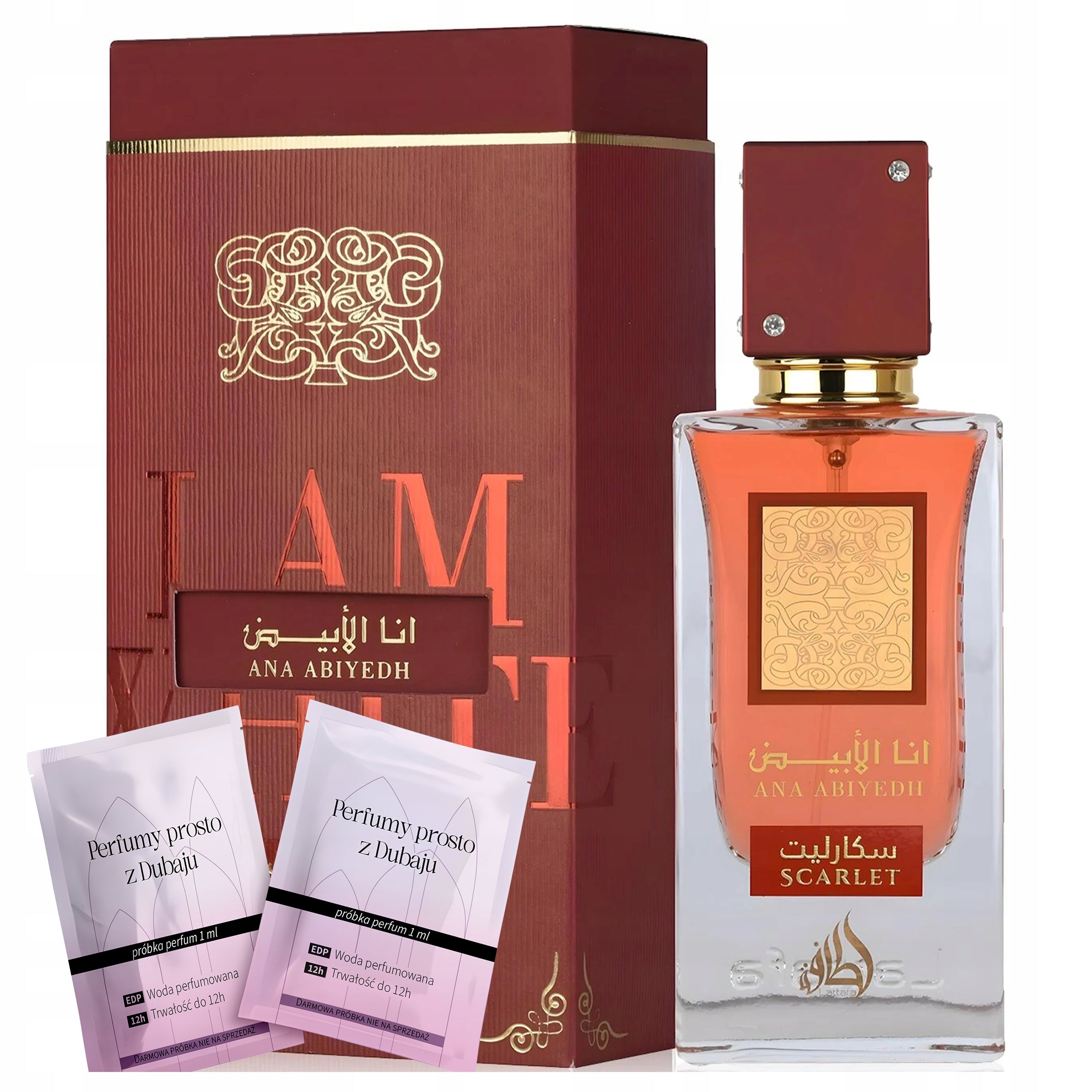 Women's Perfume Arabic Lattafa Ana Abiyedh Scarlet ORIGINAL Packaging status original